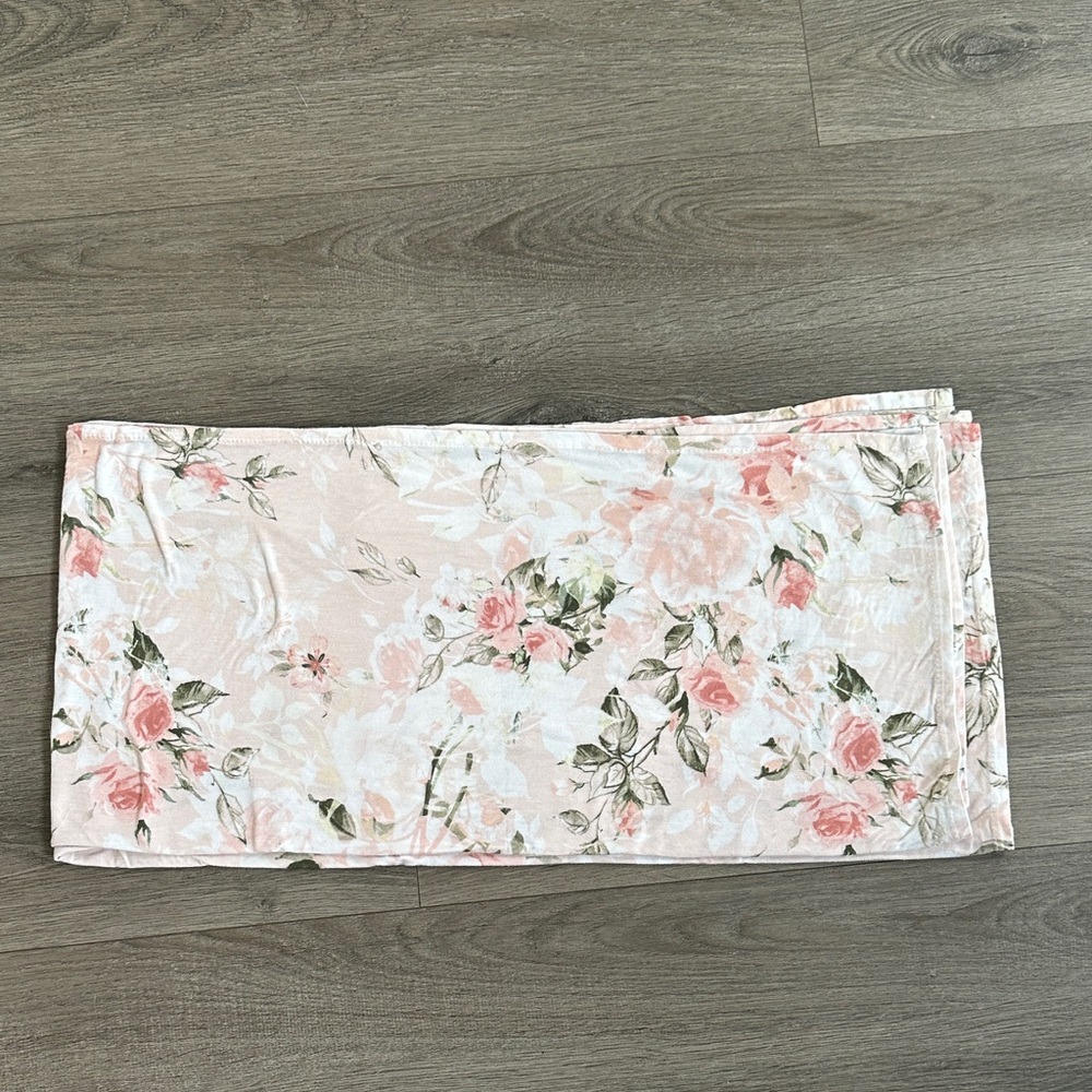 Posh Peanut Pink and Cream Floral Swaddle
